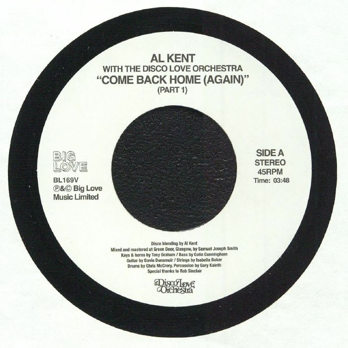 AI KENT with THE DISCO LOVE ORCHESTRA, Come Back Home (Again)